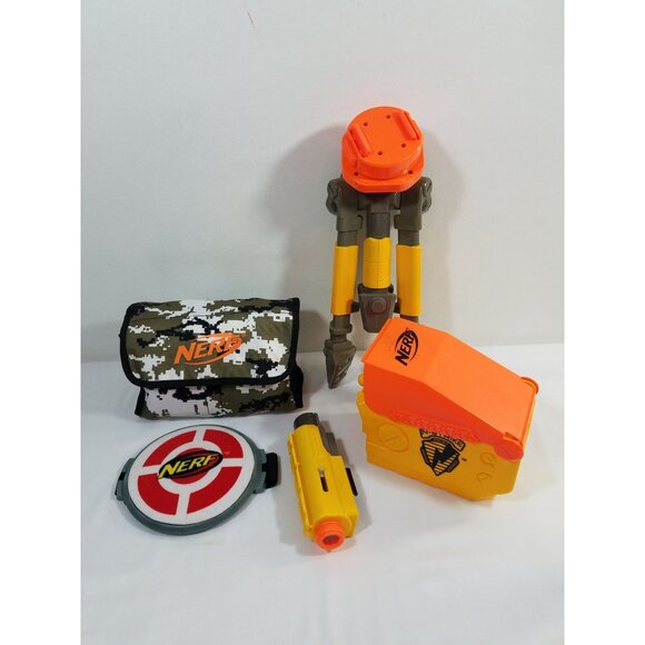 Nerf N-Strike Elite Ammo Box Tripod 2 ammo belts Target and Carry Case - Picture 10 of 10
